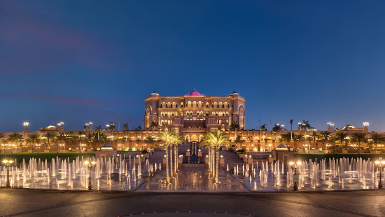 The Emirates Palace hotel in Abu Dhabi where the Gupta family are reportedly hosting a lavish double wedding in February 2019.