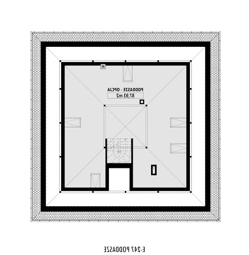 E-247 - Rzut poddasza do adaptacji