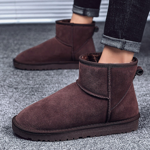 Title 7, Trendy Fashion Plus Velvet Warm Men Boots, desi...