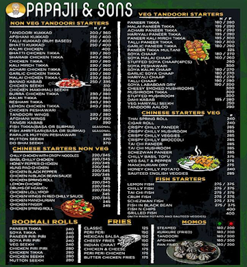 Papaji & Sons menu 