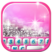 Pink Glitter Keyboard  Icon