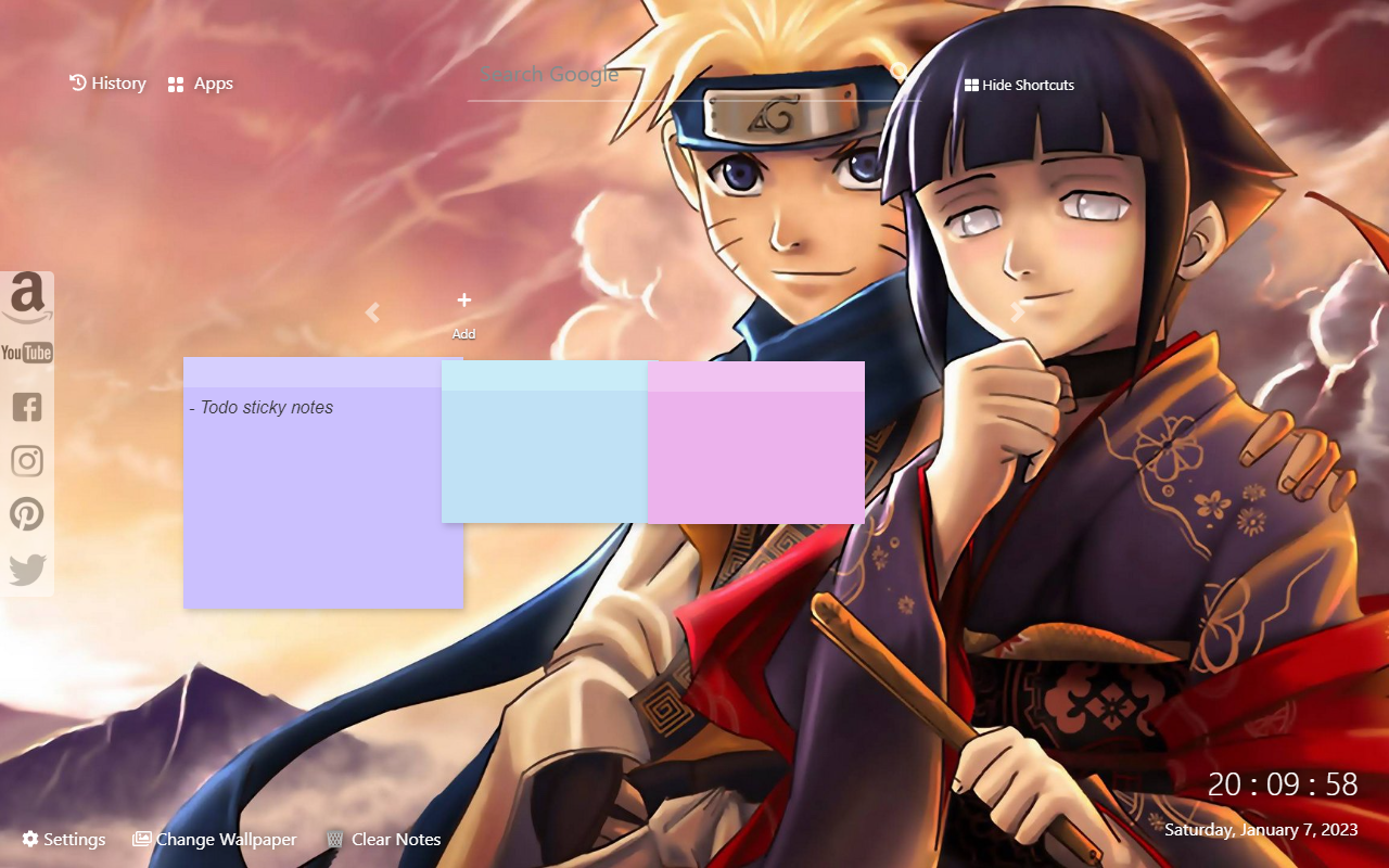 Naruto New Tab Wallpaper Theme Preview image 6