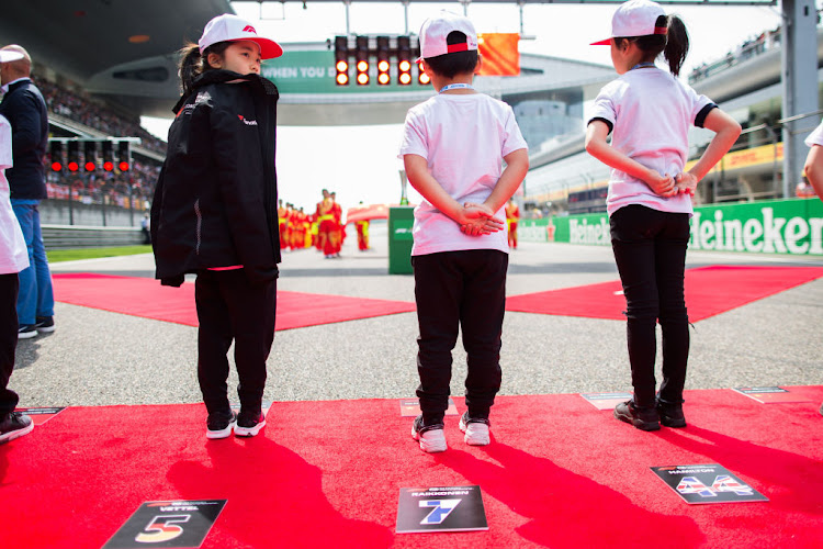 Grid Kids during the Formula One Grand Prix of China at Shanghai International Circuit in Shanghai, China.