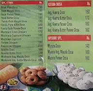 New Durga Dosa Corner menu 2