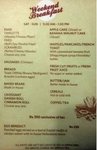 Glen's Bake House menu 1