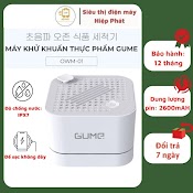 Máy Khử Khuẩn Thực Phẩm Gume Owm - 01 Cao Cấp - Giúp Làm Sạch Rau Củ Quả, Loại Bỏ Vi Khuẩn Và Thuốc Trừ Sâu - Sạc Không Dây, Chống Nước Ipx7 - Bh 12 Tháng