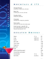 Equinox menu 4