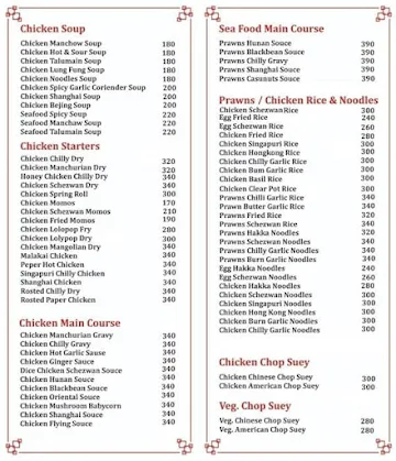 Mom Noodles And Fast Food menu 