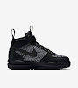 womens lunar force 1 flyknit workboot black white