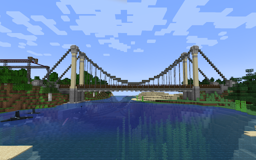 Minecraft Suspension Bridge