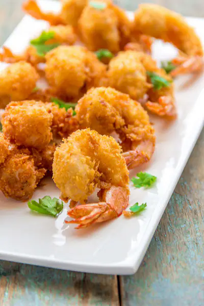 Golden Fried Prawns