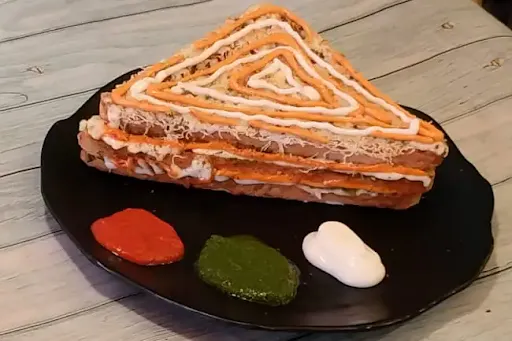 Veg Rajwadi Pizza Grilled Sandwich