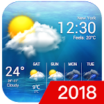 Cover Image of ダウンロード free live weather on screen 13.0.8.4081 APK