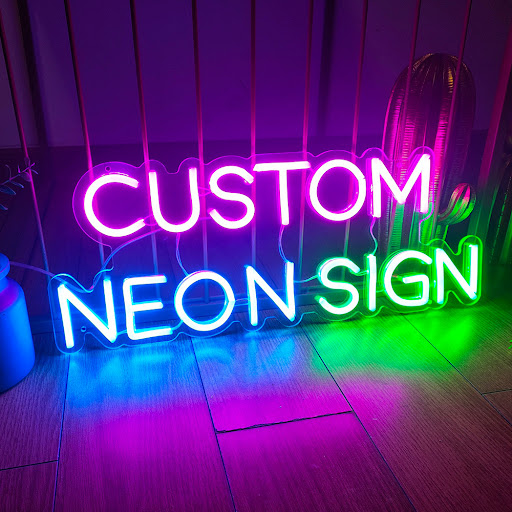 Title 2, Design your custom colorful neon letter modelin...