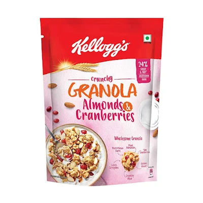 Kelloggs Crunchy Granola Almonds And Cranberries Gm