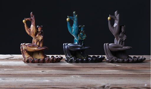 Title 2, Bergamot Lotus Backflow Incense Burner, Lotus I...
