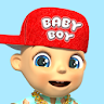 Talking baby boy. Talking game icon