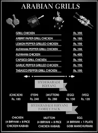 Arabian Grills menu 2