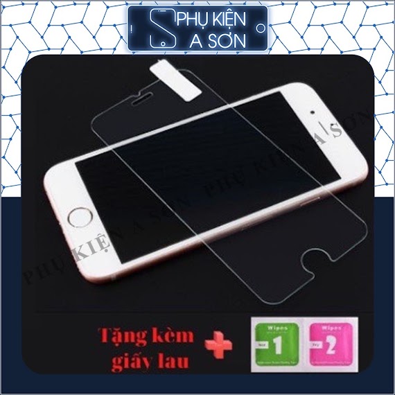 Kính Cường Lực Iphone 2.5D Mài Cạnh ( Tặng Kèm Giấy Lau )