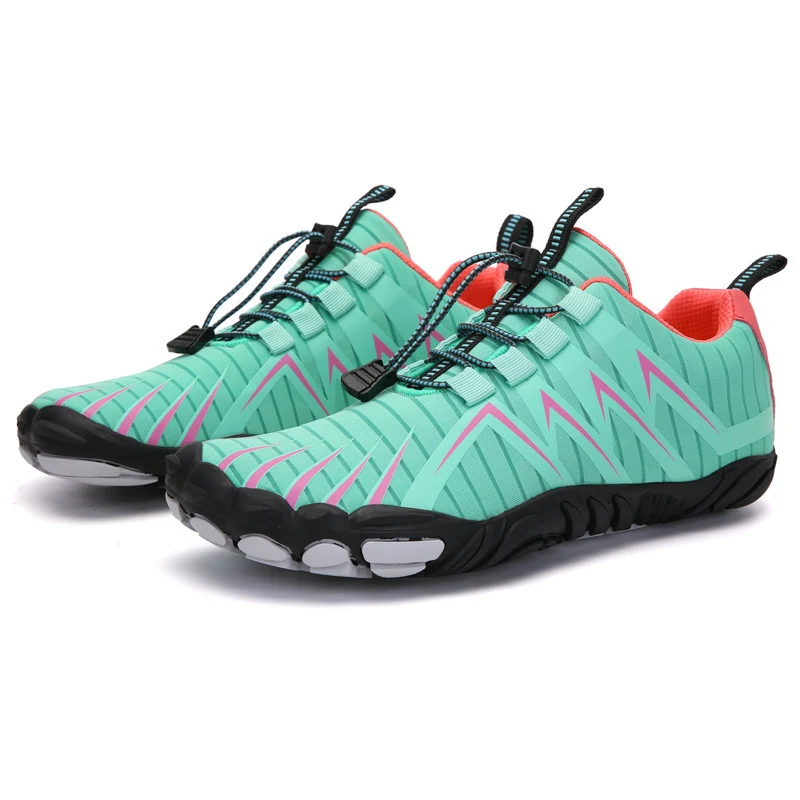 Zapatillas de correr para hombre y mujer con diseño de cinco dedos. Zapatos transpirables con malla de aire para correr y caminar cómodamente. Ideales para parejas.