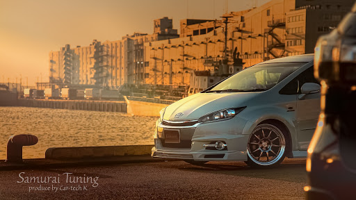 ウィッシュ Zge22wの夕暮れと愛車 レタッチ Photoshop 画像編集に関するカスタム メンテナンスの投稿画像 車のカスタム情報はcartune