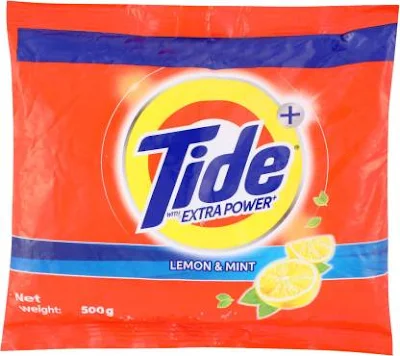 Tide Plus Extra Power Lemon & Mint Detergent Powder 500 Gm