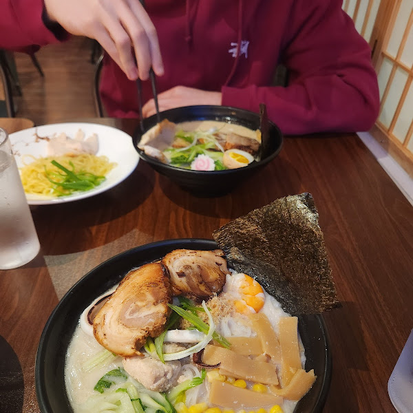 Seafood ramen + pork on side