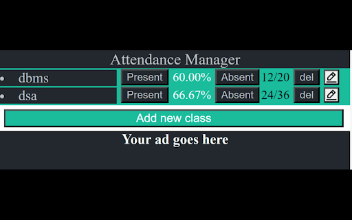 Attendance Manager