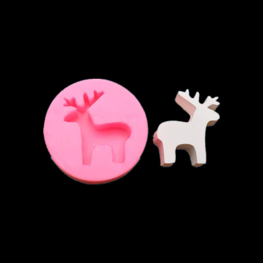 Title 5, Christmas Little Elk Silicone Mold Diy Cake Fo...