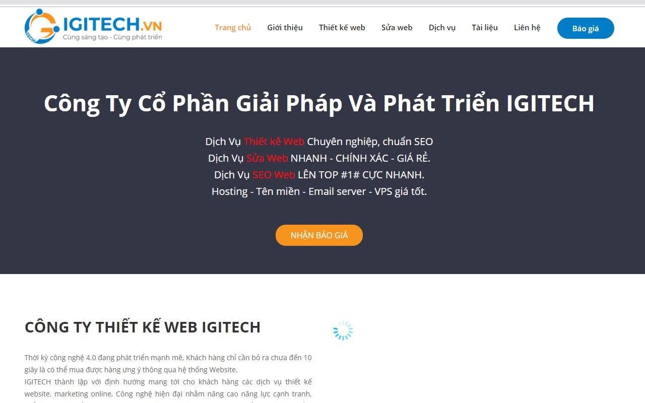 Thiết kế web IGITECH Preview image 4