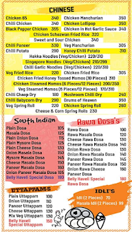 Belly Haveli menu 2