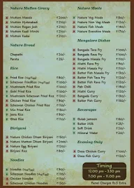 Nature's Restaurant menu 2