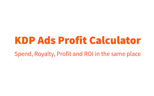 KDP ADS Profit calculator