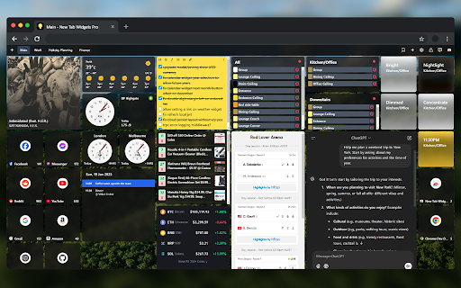 New Tab Widgets – Build your dream dashboard, right in your new tab