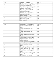 Dilli Paratha menu 3