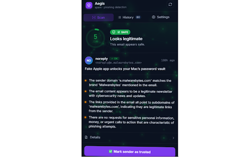 Aegis — Email Spam Shield screenshot 1