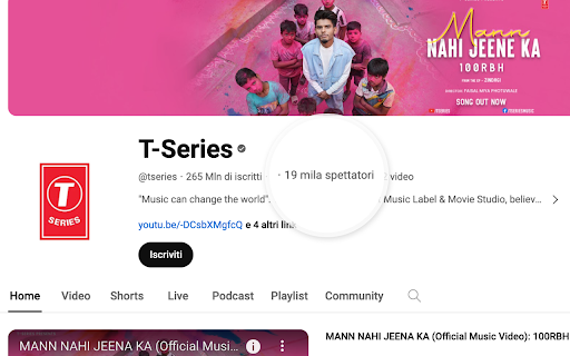 Viewer Counter for YouTube