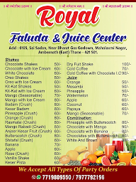 Royal Faluda & Juice Center menu 3