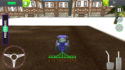 Bleu Tractor 3D Toy - Farming Simulator Game