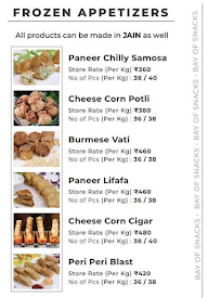 Bay Of Snacks menu 1