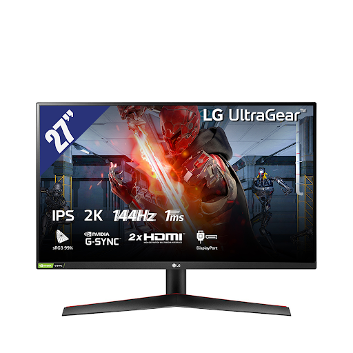 Màn hình LCD LG 27" 27GN800-B.ATV (2560 x 1440/IPS/144Hz/1 ms/FreeSync, G-Sync compatible)