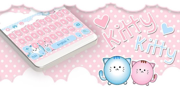 Cat Keyboard Pink Kitty Theme banner