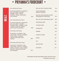 Priyanka's Food Court menu 1