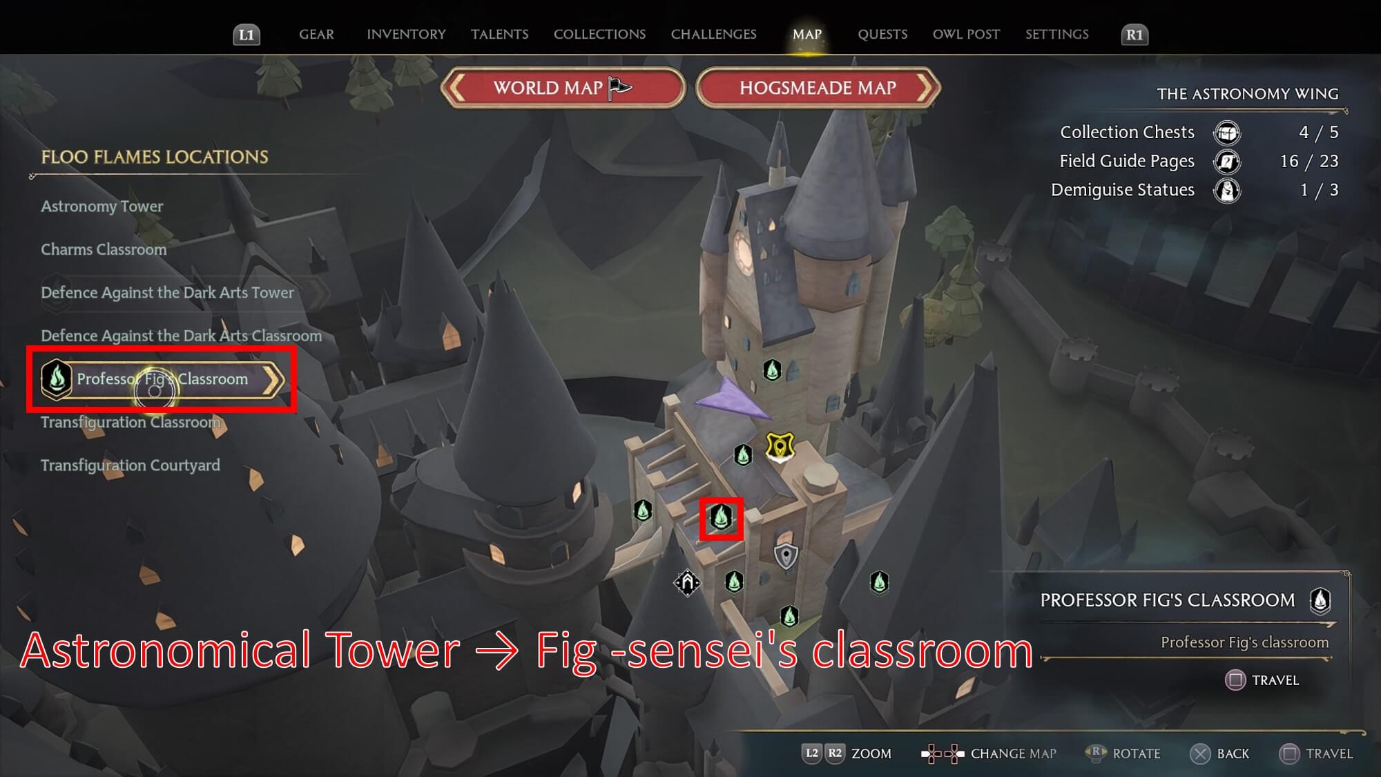 The Map Chamber - Professor Fig's Classroom