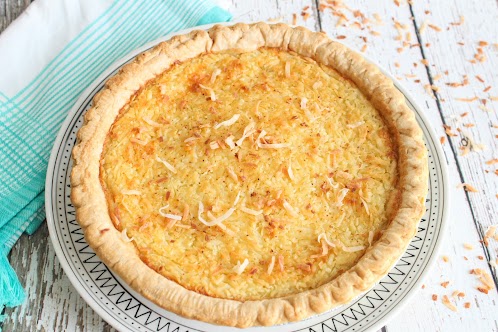 Lizzie's Coconut Custard Pie