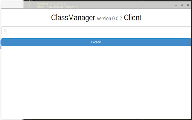 ClassManager Connect chrome extension