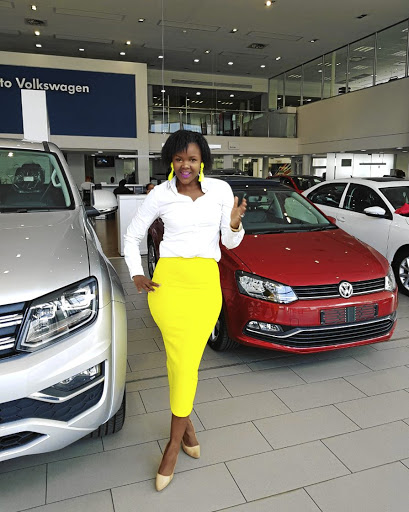 Car saleslady Zaza Letsholo fell in love with cars at an early age. Today she's one of the top performers in the VWSA group.