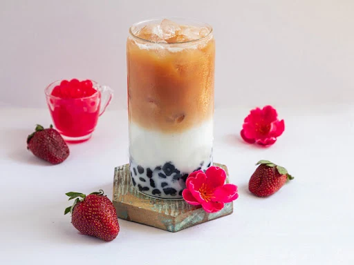 Peppermint Iced Boba Latte