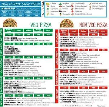 Chicago Pizza menu 