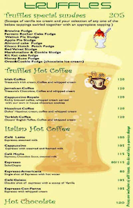 Truffles menu 1